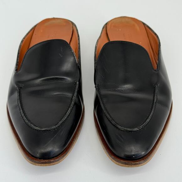 Everlane Womens Mules Size 9 Black Leather Loafers Slip On Italy Minimal Chic - Picture 4 of 9